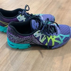 ASICS running shoes.